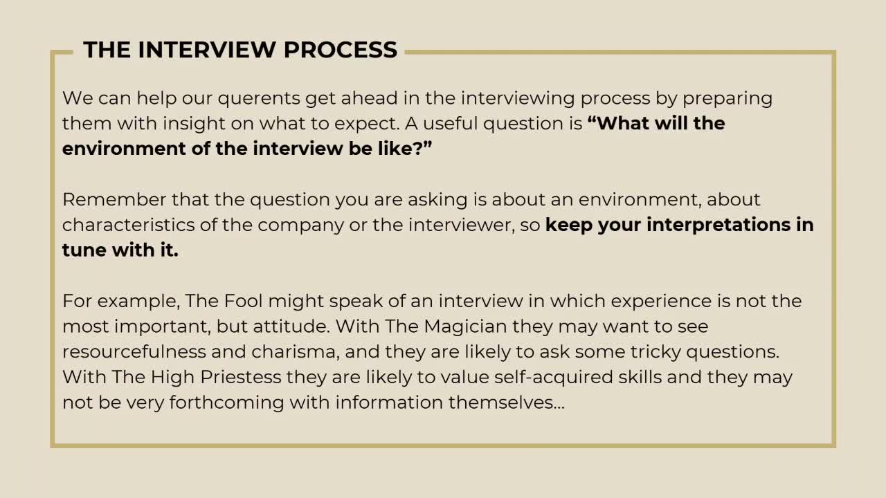 Career, Money, Purpose, and Tarot